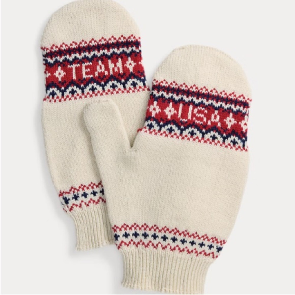 *NWT* Polo Ralph Lauren Team USA Olympics Mittens (Adult Small/Medium)
